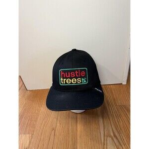 LRG Hustle Trees Hat Cap Snap Back Mens One Size Black Rasta Streetwear Graphic